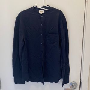 Club Monaco band collar button down. Large